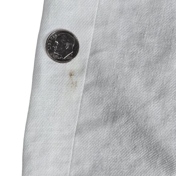 J. Crew‎ Kate straight-leg pant in stretch linen blend White 2 BF407 - Picture 9 of 12